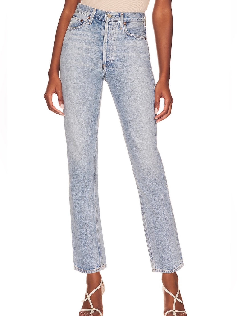 Agolde Riley Straight Crop Jeans